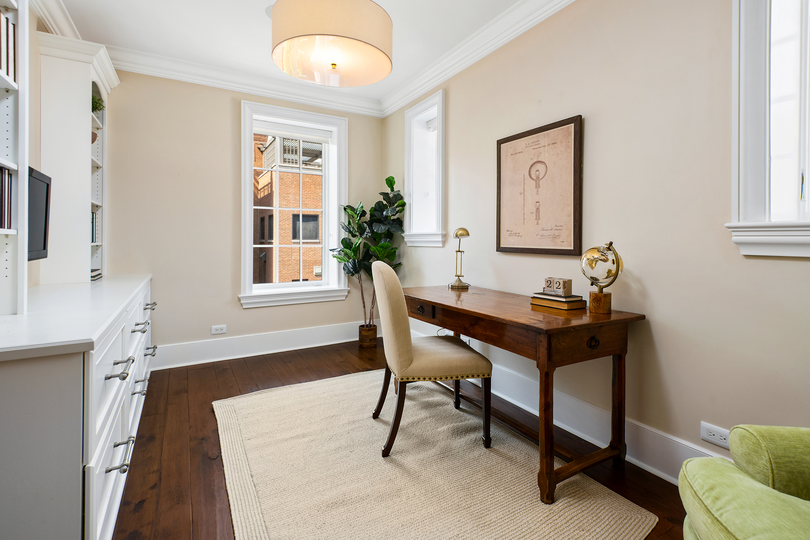 446 West Huron Street Chicago, IL 60654 - Photo 31 of 45 a view of a workspace with furniture and a window