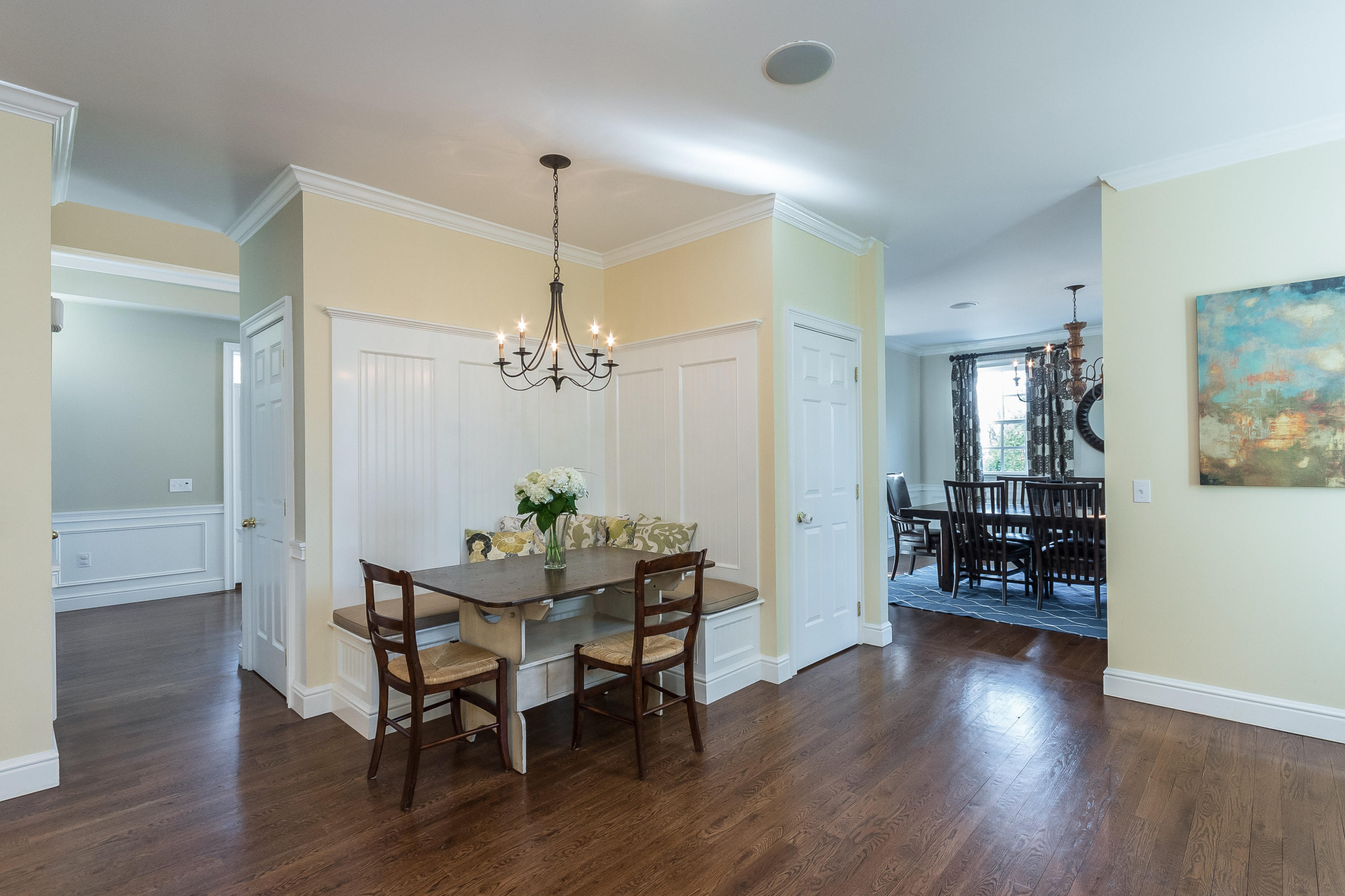 4 Beach Drive Darien, CT 06820 - Photo 12 of 47 a view of a dining room with furniture and wooden floor