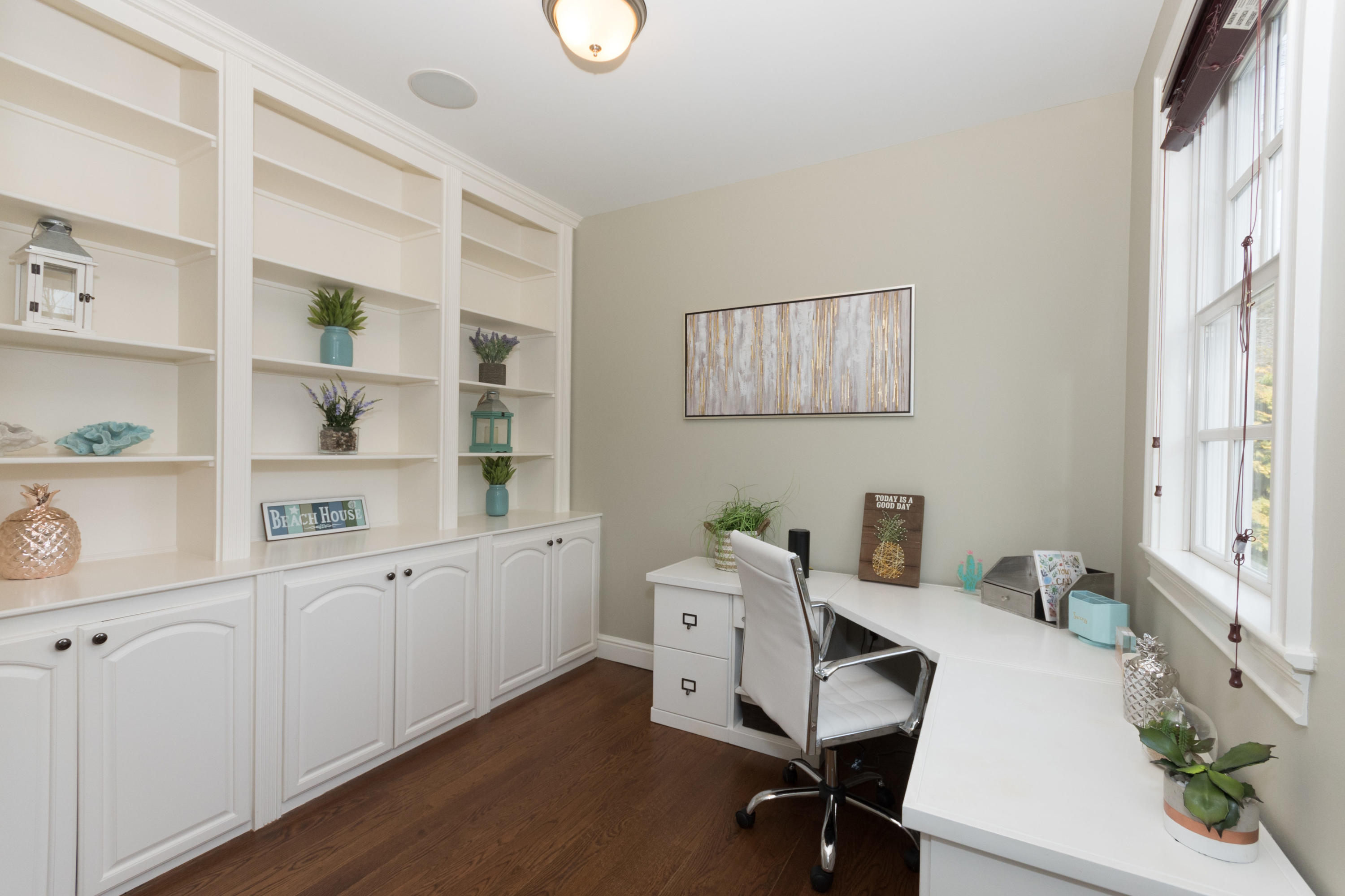 4 Beach Drive Darien, CT 06820 - Photo 23 of 47 a view of a workspace with furniture and a window