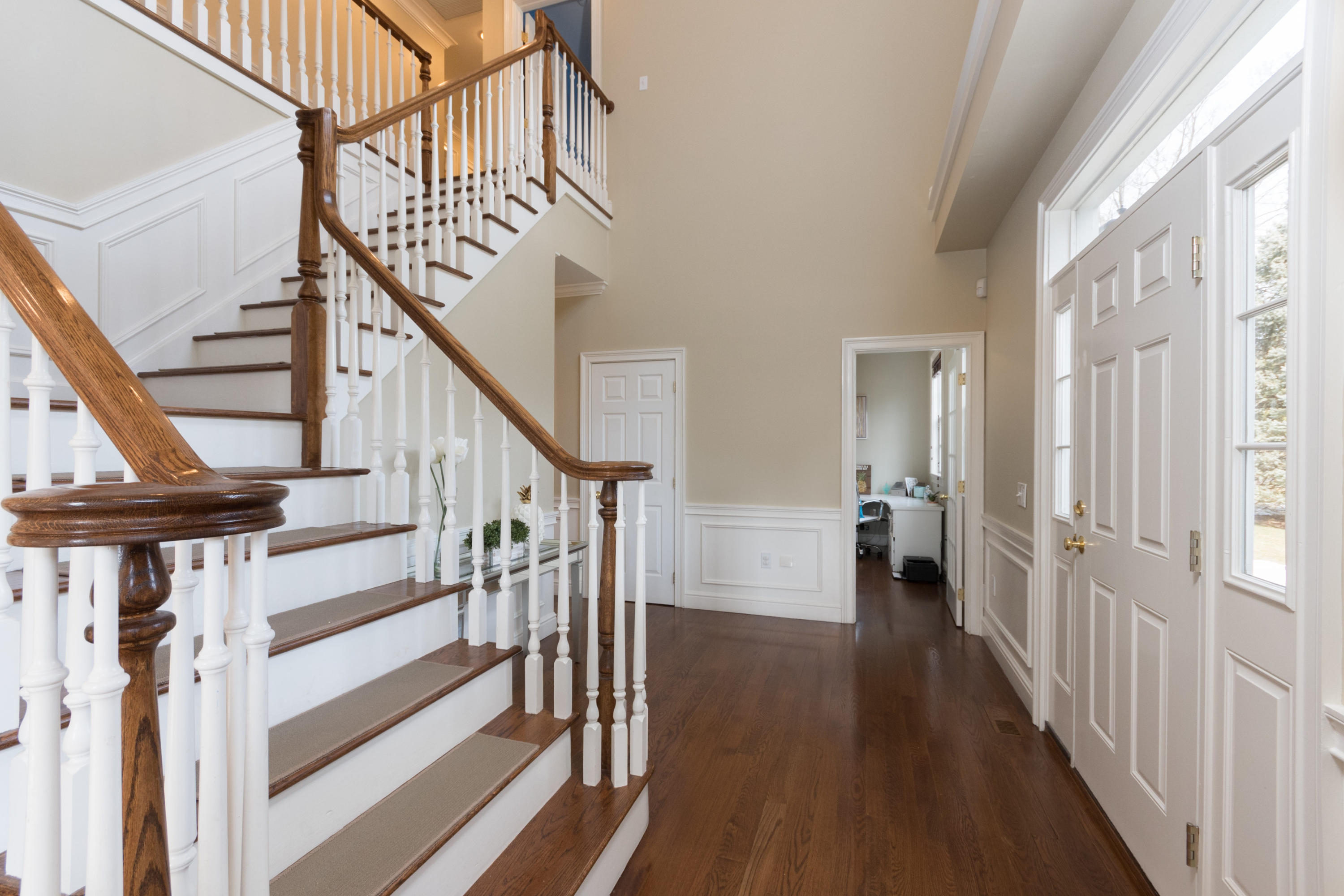 4 Beach Drive Darien, CT 06820 - Photo 6 of 47 a view of entryway and hall with wooden floor