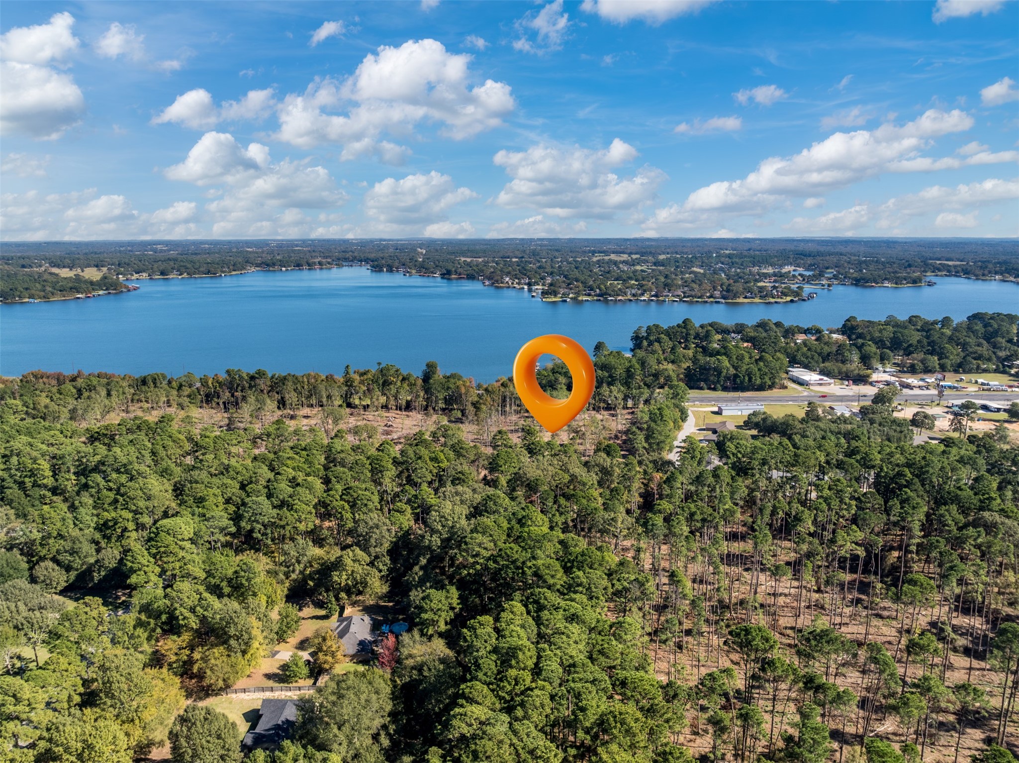 Lot 4 Pintail Drive Flint, TX 75762 - Photo 7 of 9 an aerial view of a house with a swimming pool