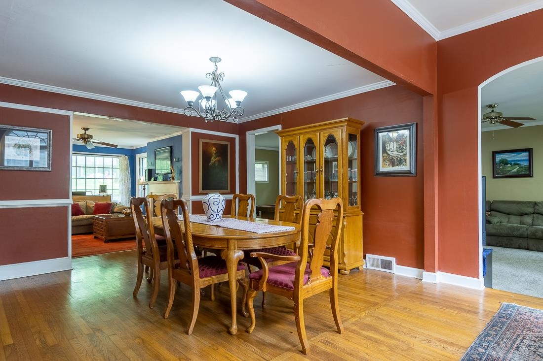 87 South Fernway Road Memphis, TN 38117 - Photo 6 of 28 a view of a dining room with furniture window and wooden floor