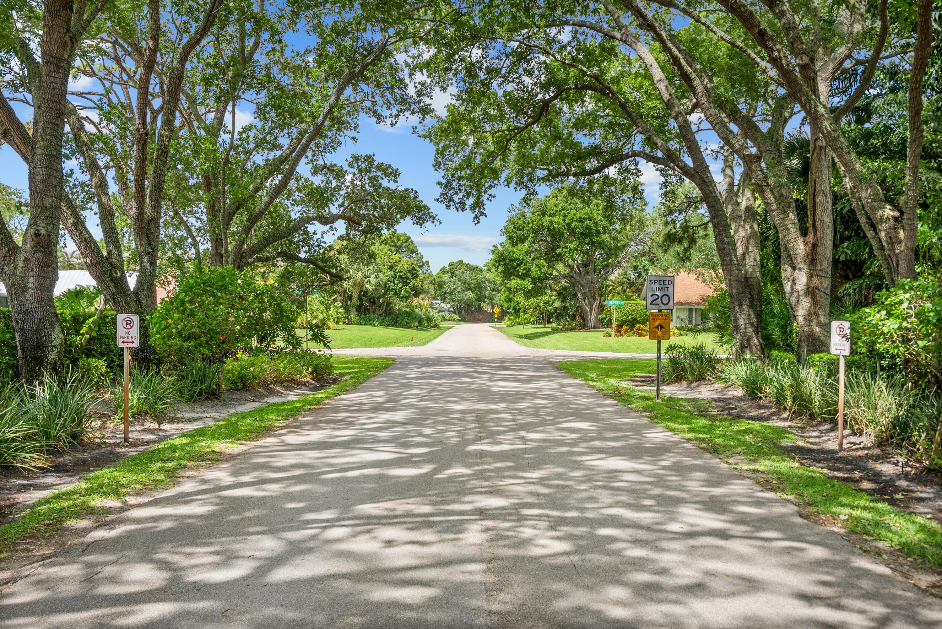 18815 South Golden Hawk Trail Jupiter, FL 33458 - Photo 46 of 49 a view of a park with trees and a pathway