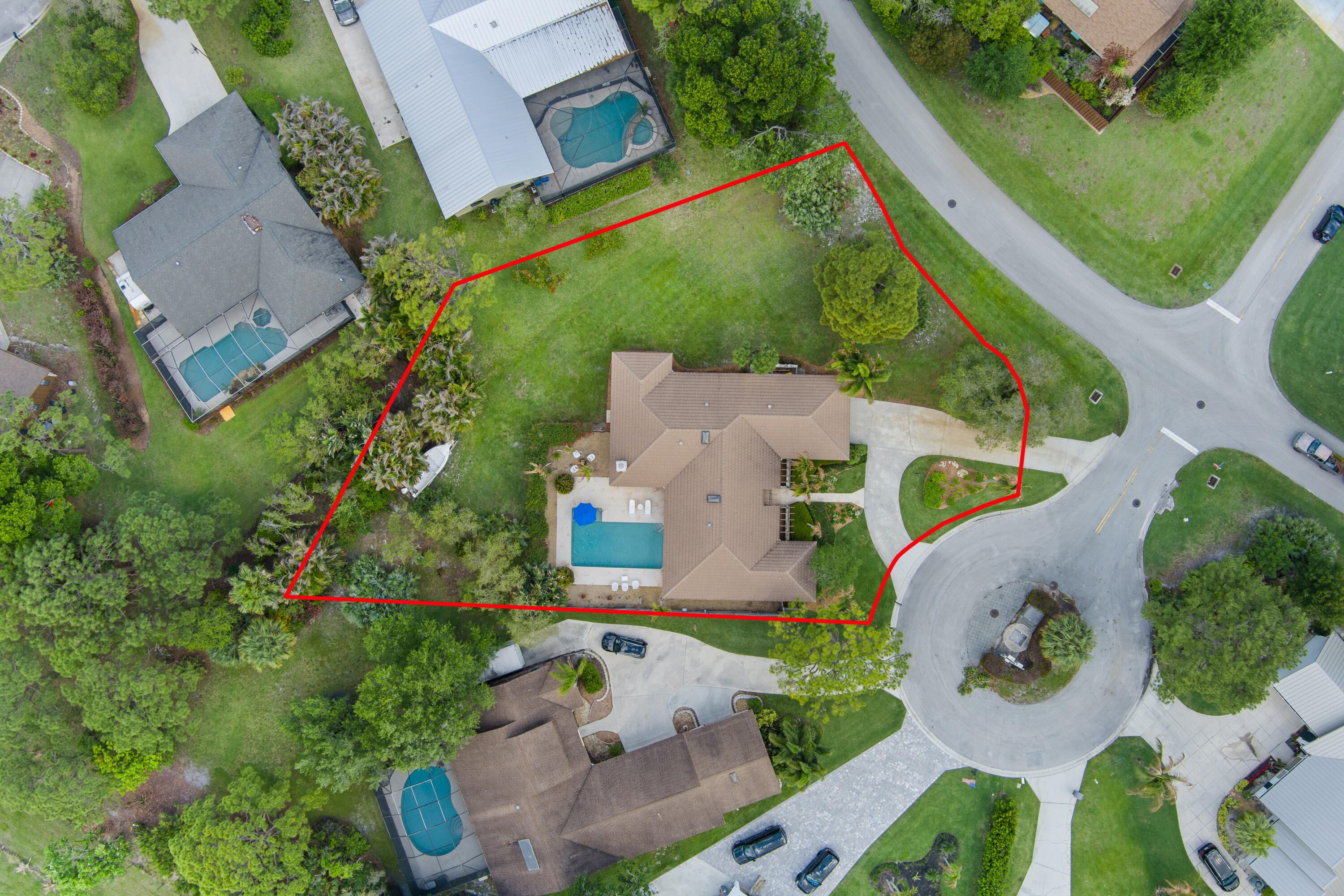 18815 South Golden Hawk Trail Jupiter, FL 33458 - Photo 10 of 49 an aerial view of a house with outdoor space