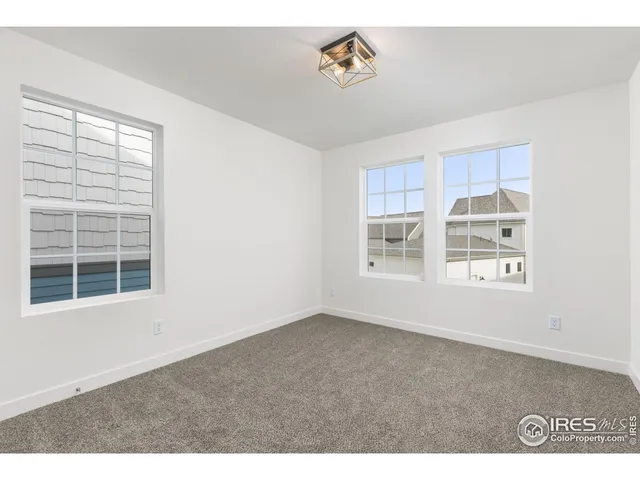 a view of a room with an empty space