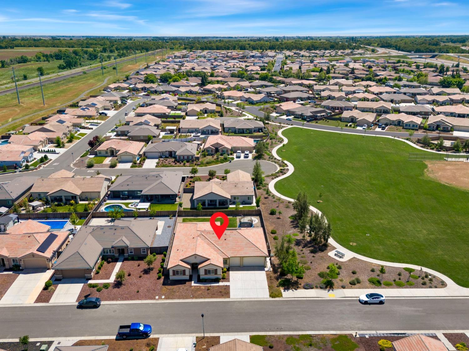 2074 Abbeylane Way Olivehurst, CA 95961 - Photo 3 of 39 an aerial view of a house with a ocean view