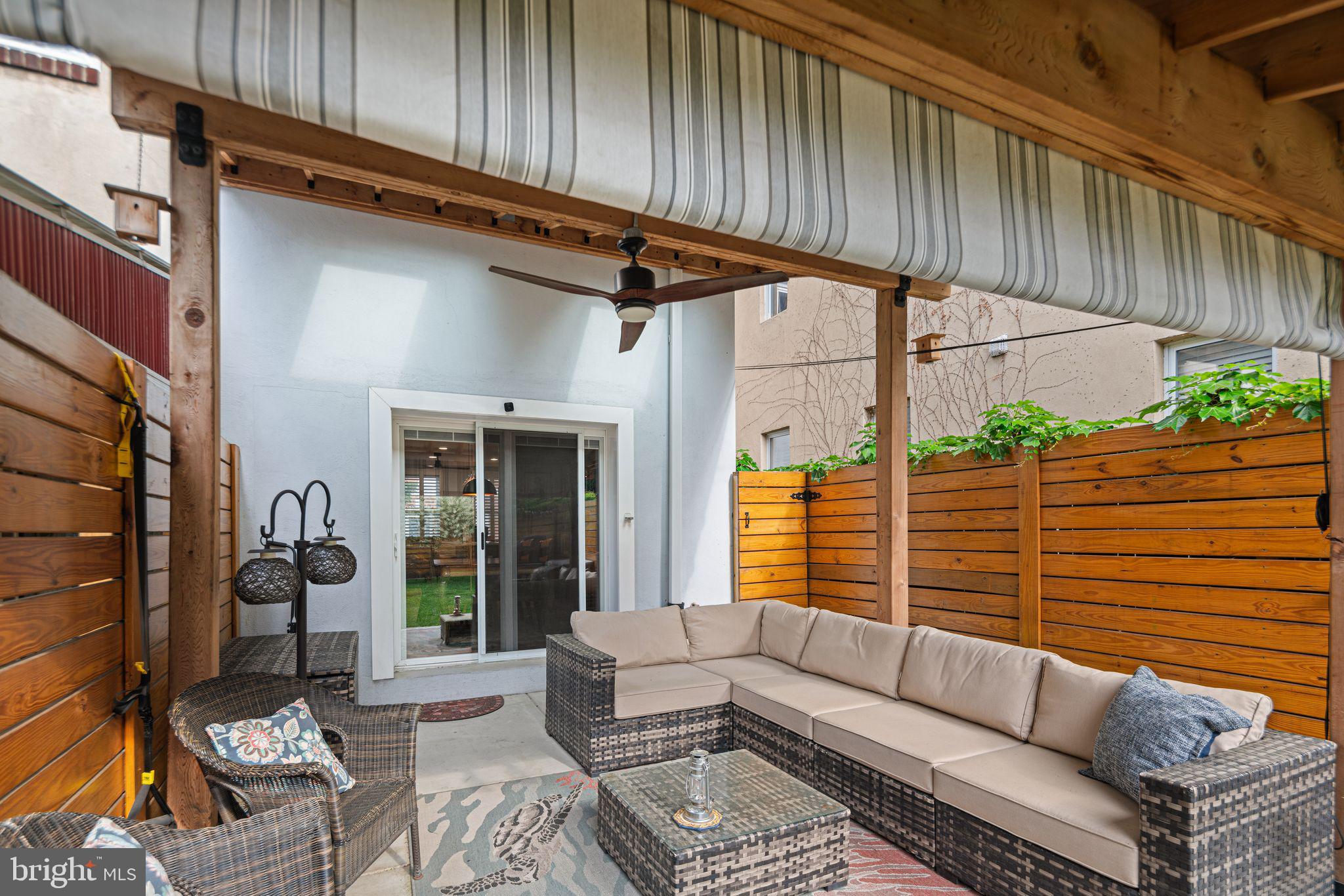 1330 South 16th Street Philadelphia, PA 19146 - Photo 10 of 37 a balcony with furniture and a potted plant