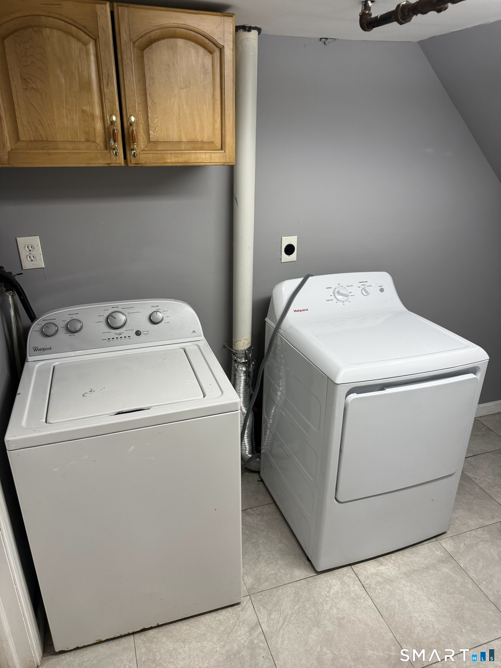42 Cottage Street Bridgeport, CT 06605 - Photo 8 of 12 a utility room with dryer and washer