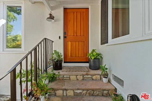 a view of a entryway door of the house