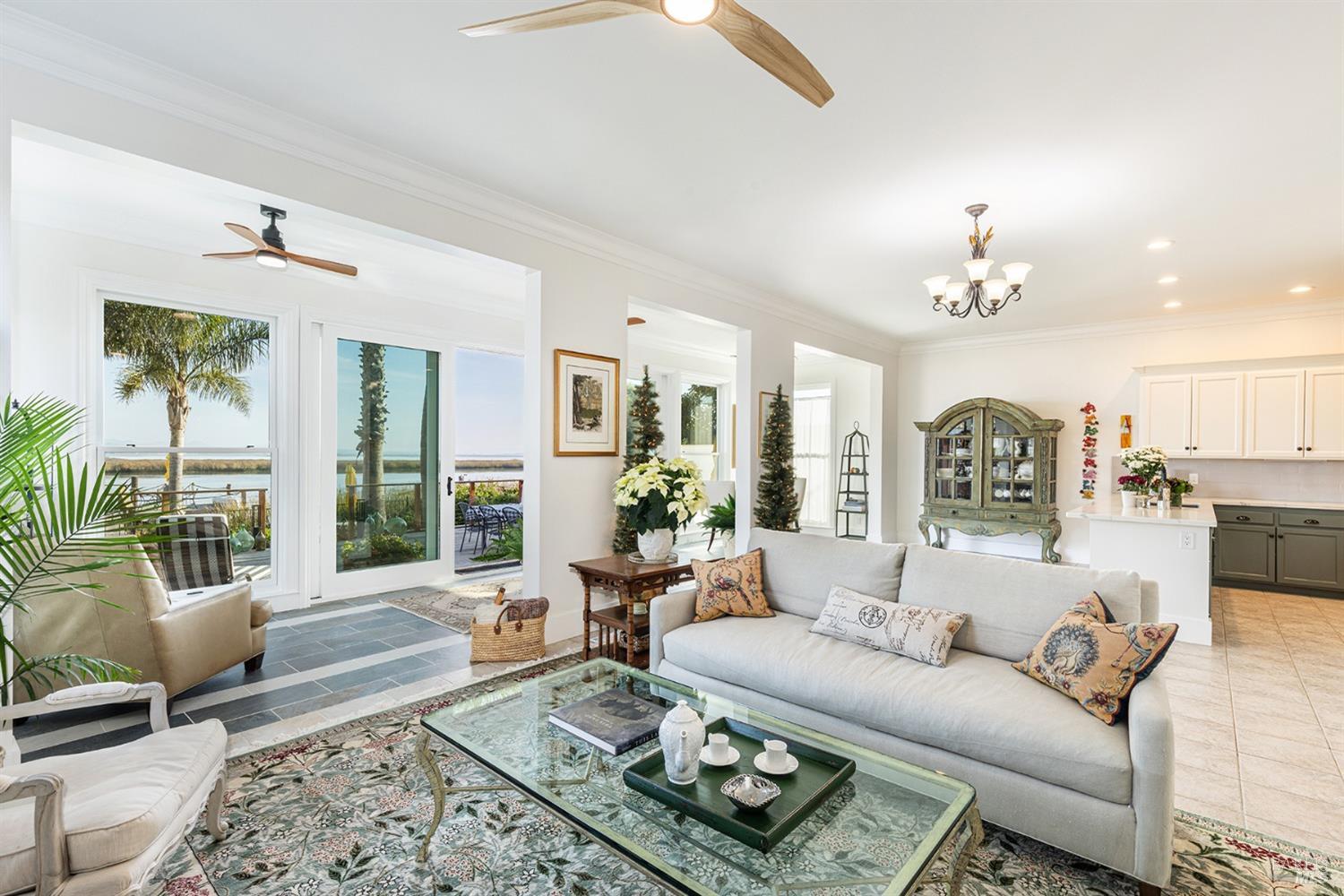1730 Milton Road Napa, CA 94559 - Photo 19 of 77 a living room with furniture and a chandelier