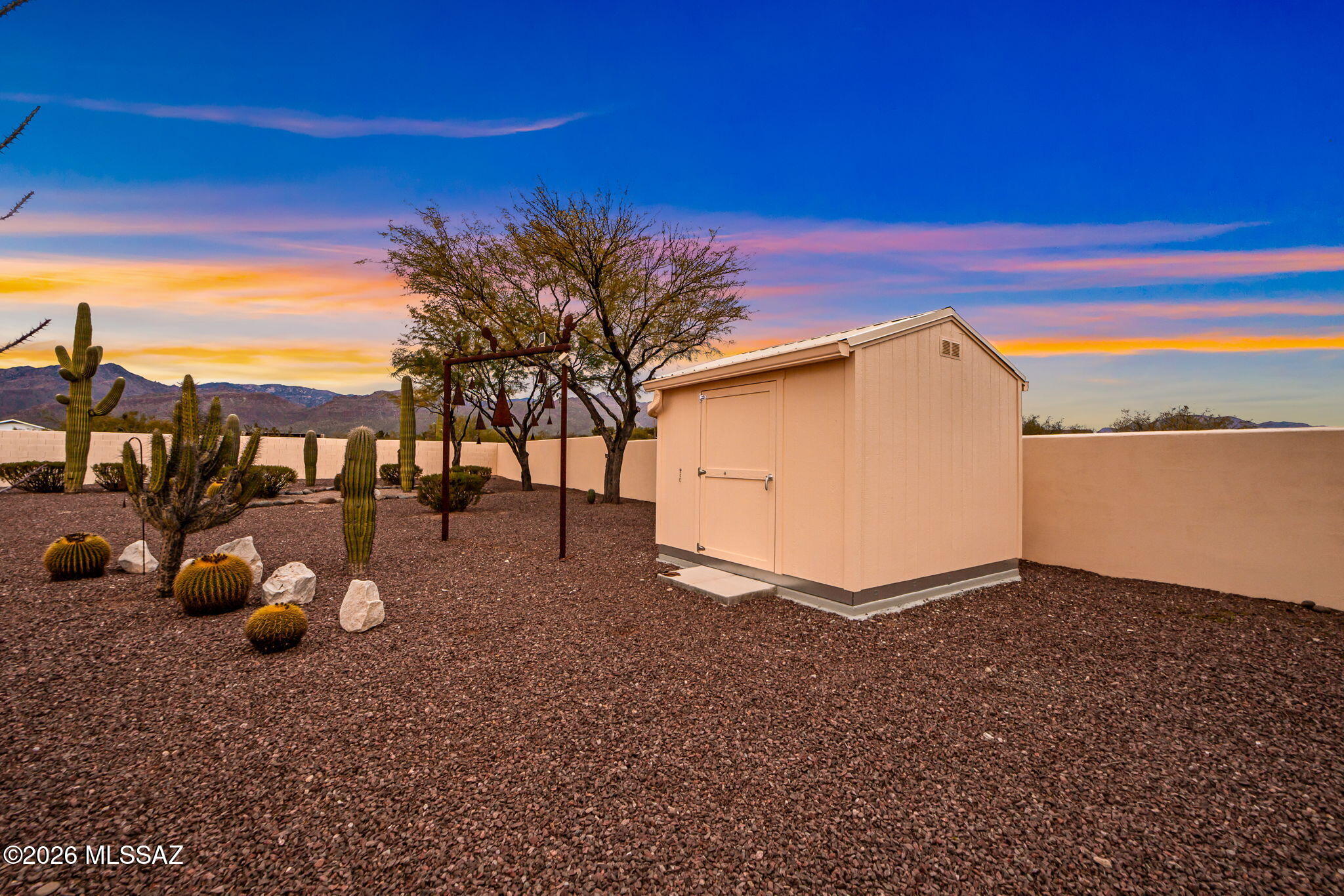 3655 North Harrison Road Tucson, AZ 85749 - Photo 42 of 51 a view of a backyard with plants