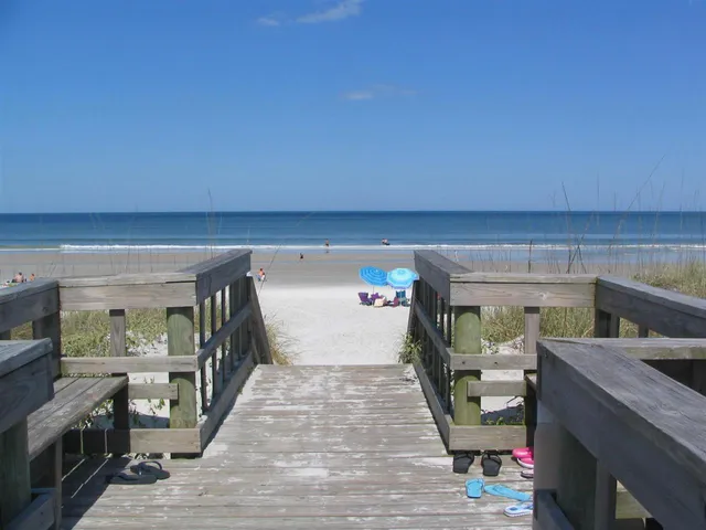 a view of an ocean beach