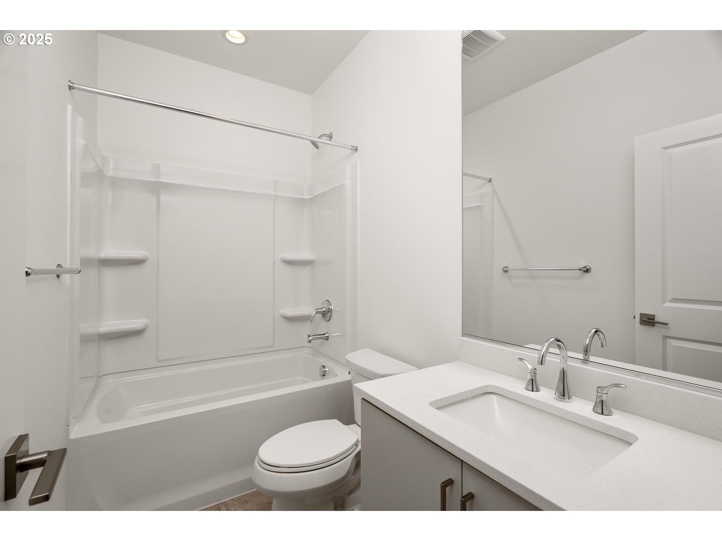 16005 Northwest Holman Way Portland, OR 97229 - Photo 28 of 48 a bathroom with a granite countertop sink toilet mirror and bathtub