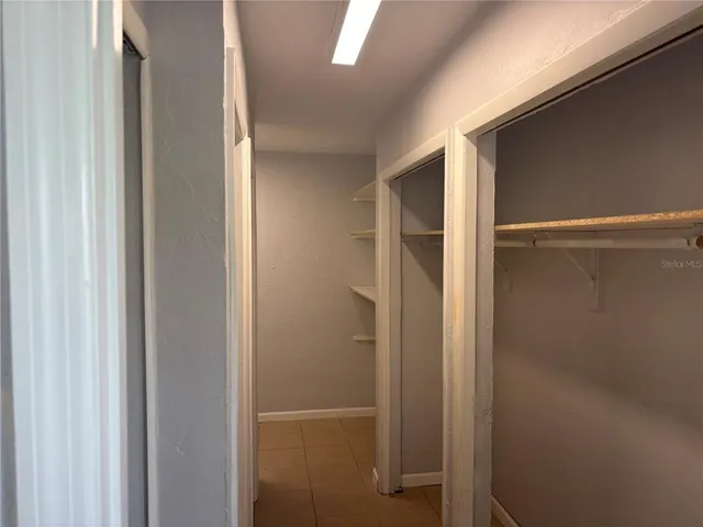 a close view of closet