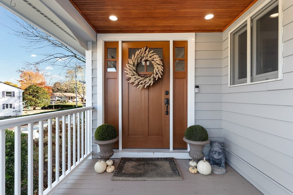 4 Senator Road Woburn, MA 01801 - Photo 30 of 36 a building outdoor space with patio furniture and potted plant