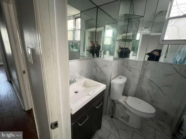 a view of a glass door with a window