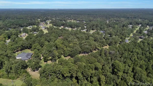 an aerial view of residential houses with outdoor and green space