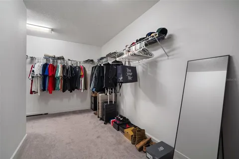 an aerial view of residential building with parking space