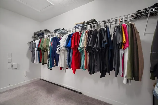 an aerial view of residential building with parking space