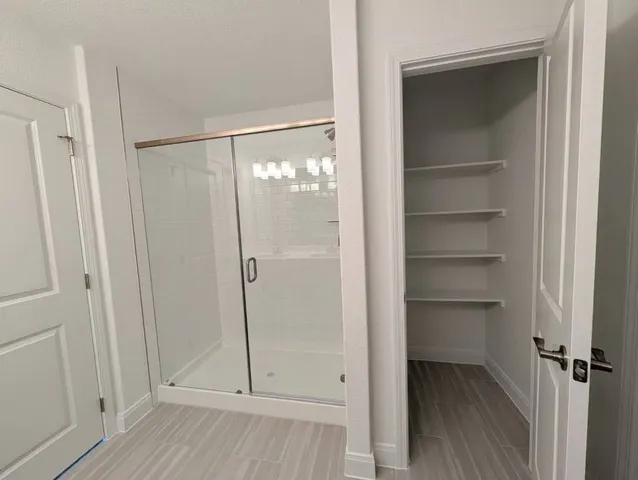 a view of a walk in closet
