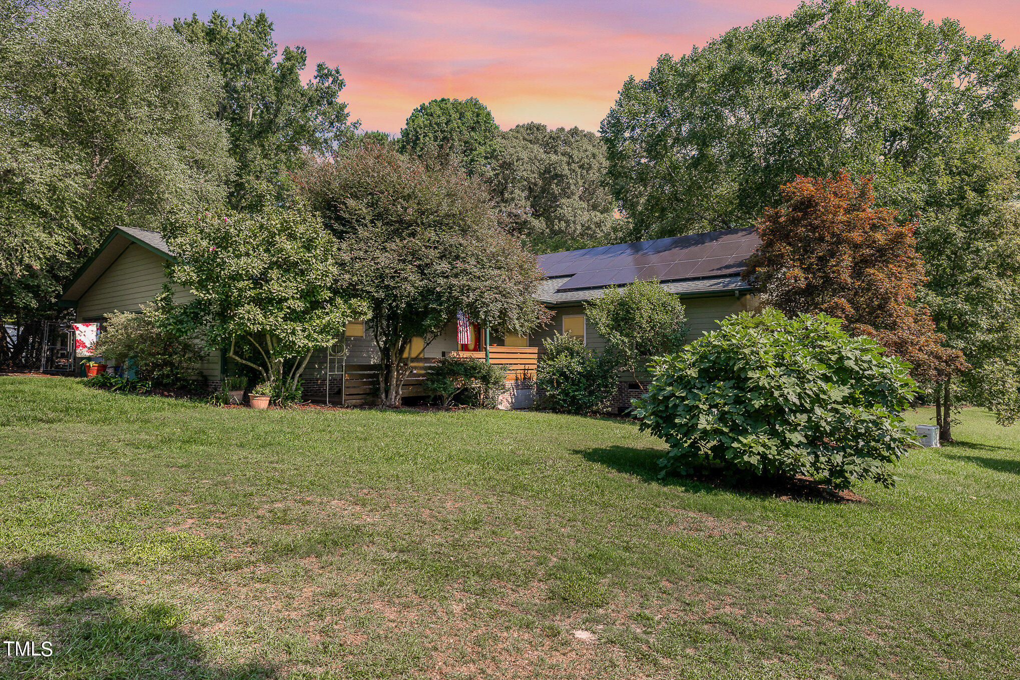2887 Micro Road West Selma, NC 27576 - Photo 2 of 48 a view of a big yard with potted plants and large tree