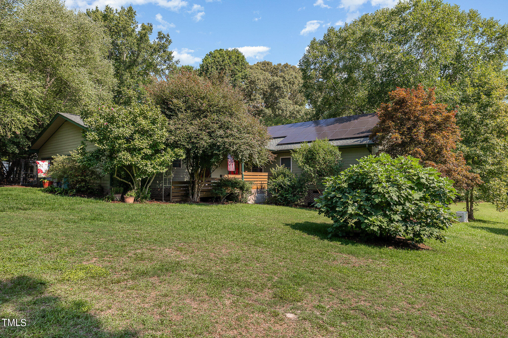 2887 Micro Road West Selma, NC 27576 - Photo 4 of 48 a view of a big yard with plants and large trees
