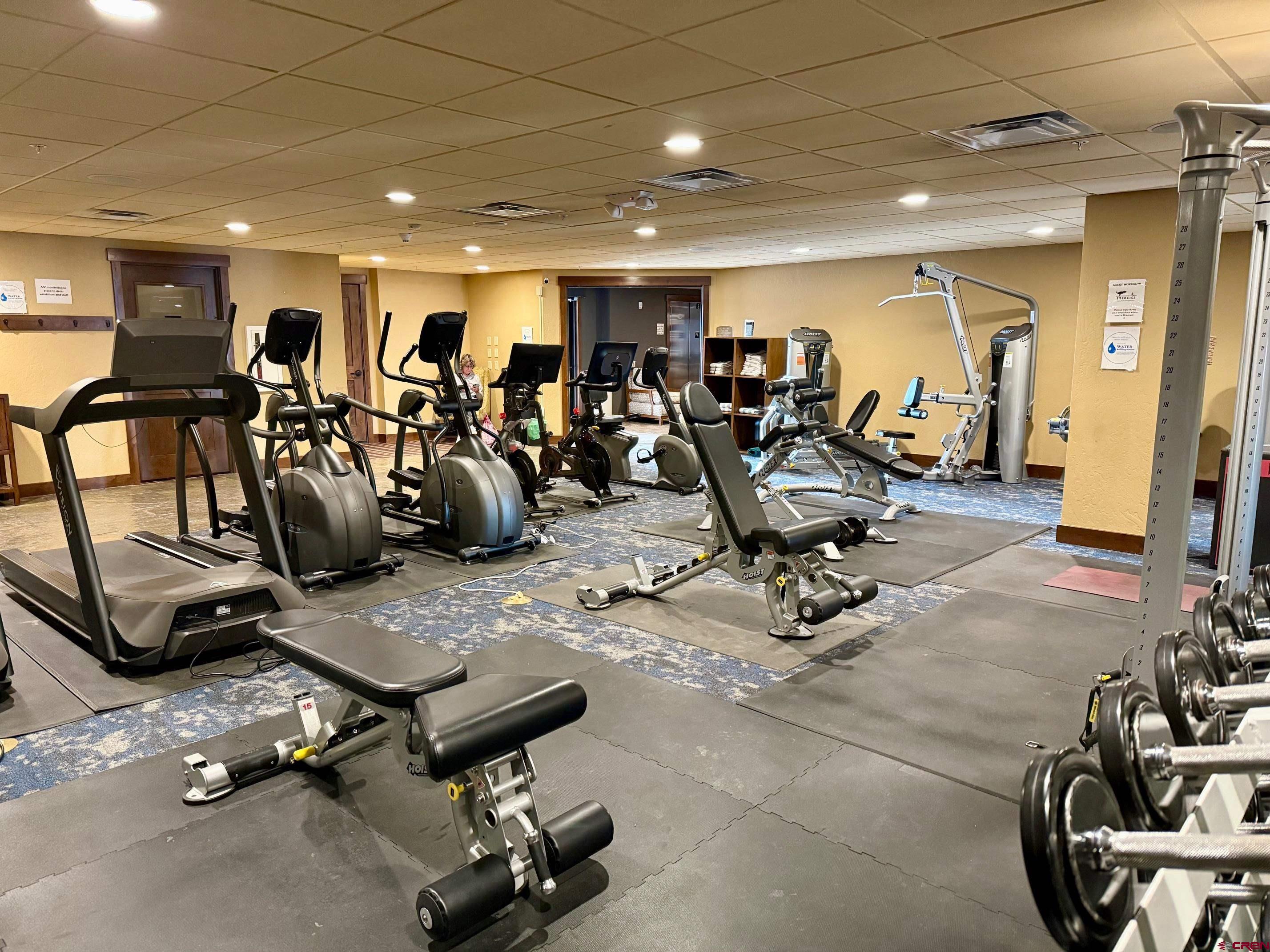 71 Needles Way, Unit 441 Durango, CO 81301 - Photo 32 of 39 a view of a room with gym equipment