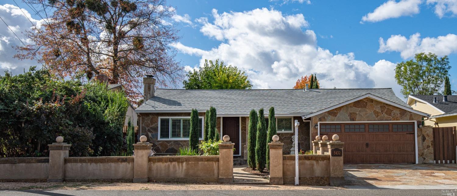 5432 Melita Road Santa Rosa, CA 95409 - Photo 1 of 1 a front view of a house with garden