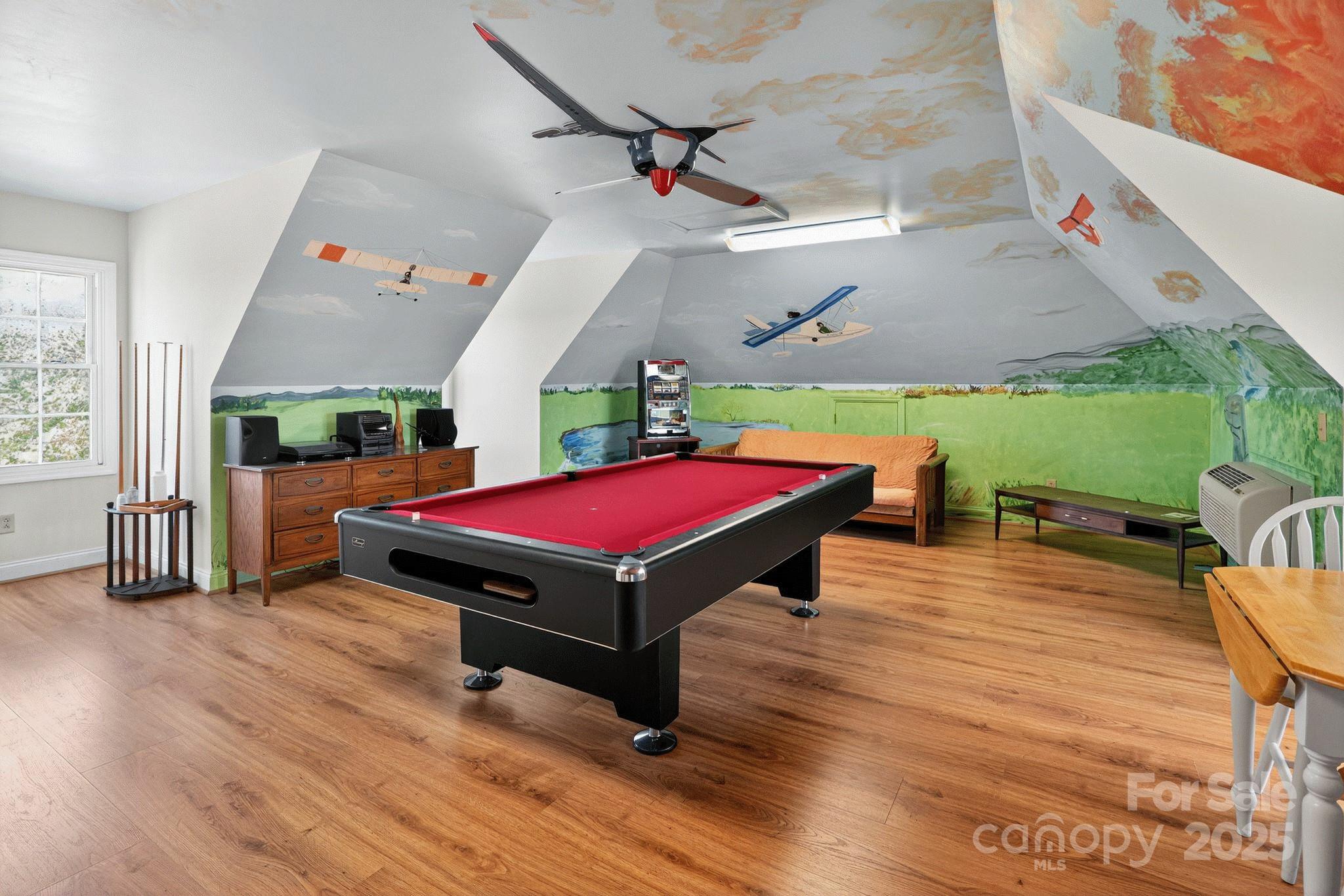 1004 Brockman Road Greer, SC 29651 - Photo 26 of 46 a room with wooden floor pool table and windows