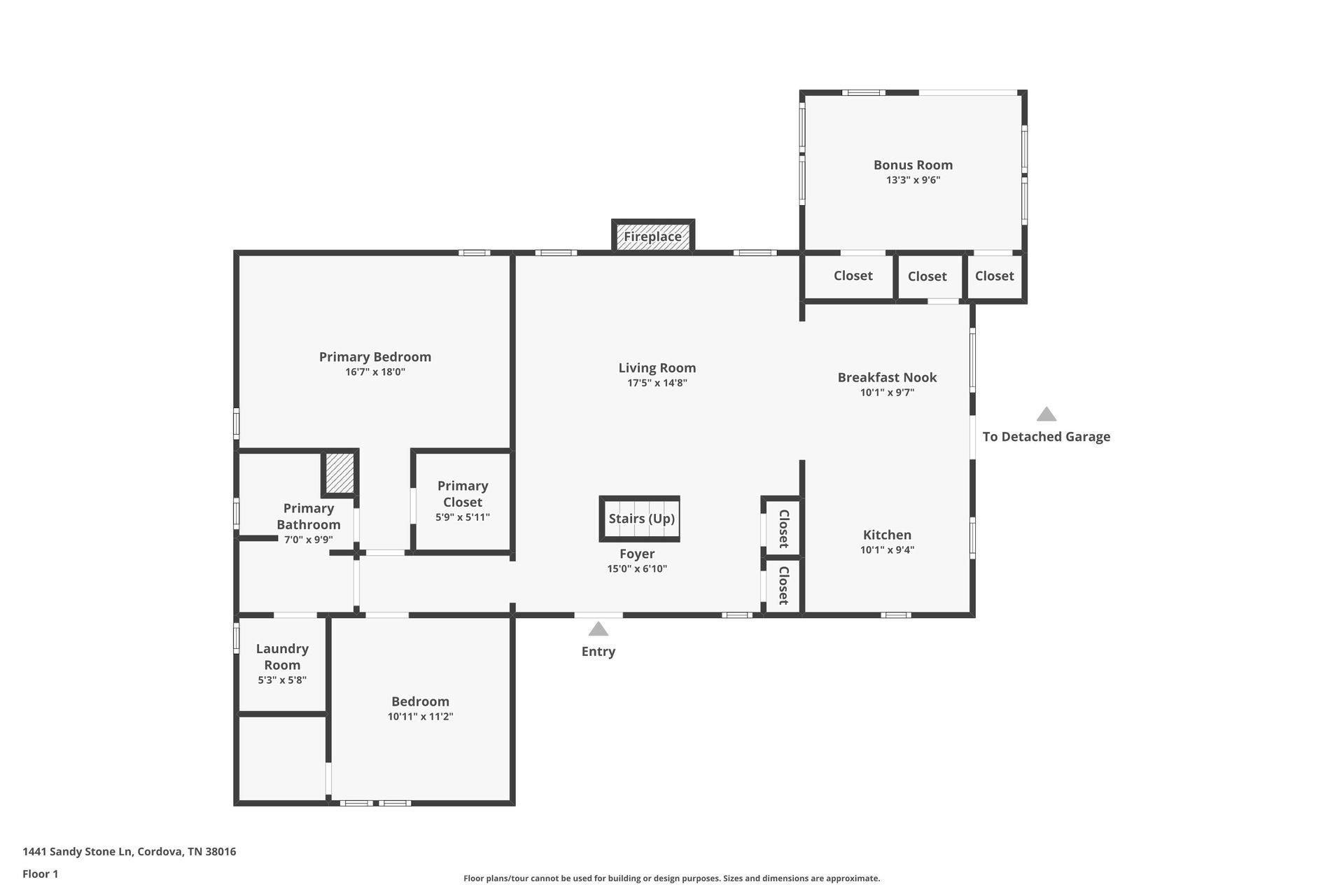 1441 Sandy Stone Lane Memphis, TN 38016 - Photo 16 of 18 View of room layout