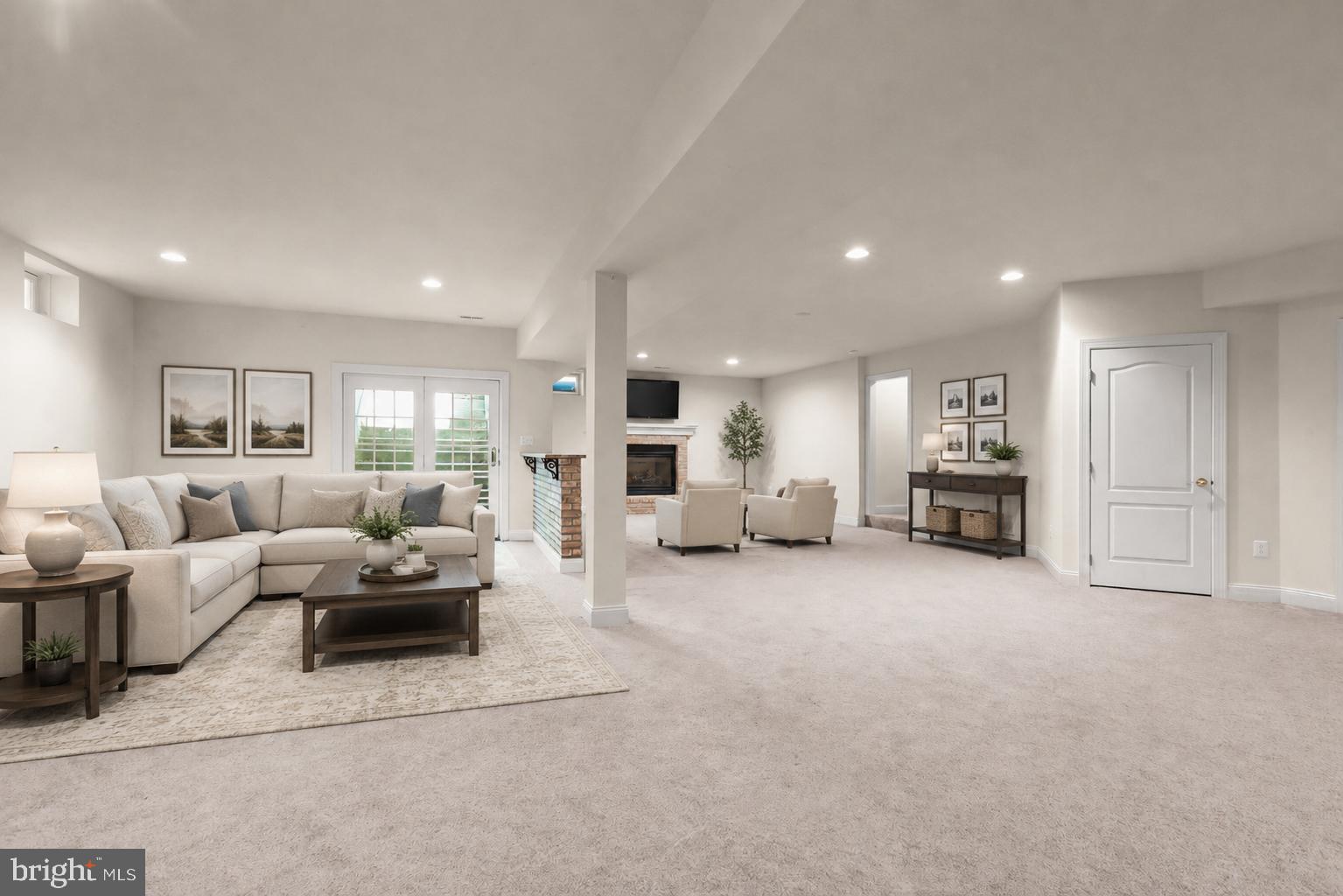 1601 Rushing Stream Court Forest Hill, MD 21050 - Photo 61 of 72 LL Rec Room with gas fireplace & basement walkup