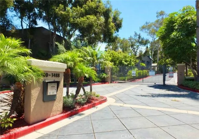 a house with trees in front of it