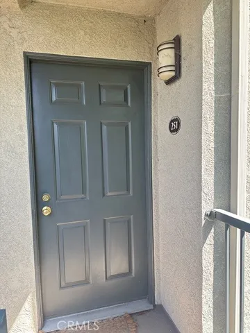 a view of front door