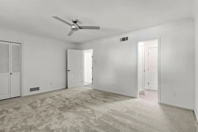 a view of an empty room