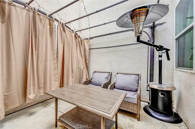 a view of a hallway with a window