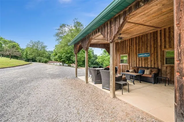 a view of a storage and utility room