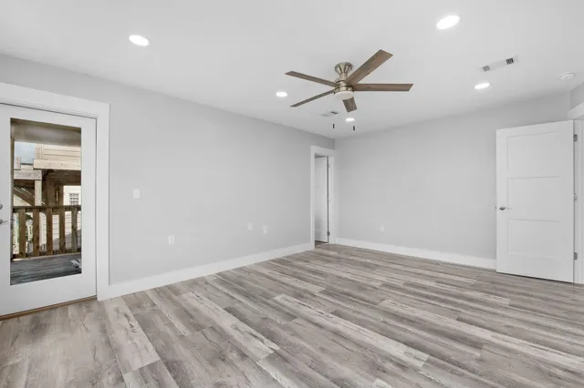 a bathroom with 2 sink and a mirror