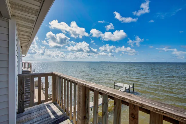 a view of a terrace with skyline