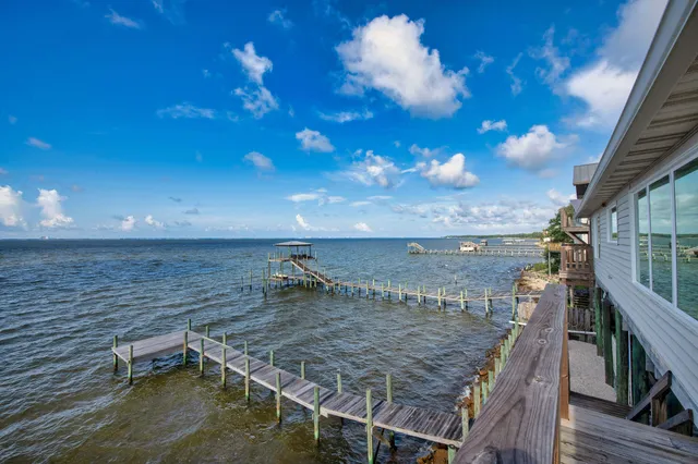 a view of a terrace from door