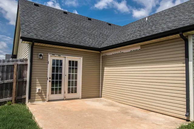 a front view of a house