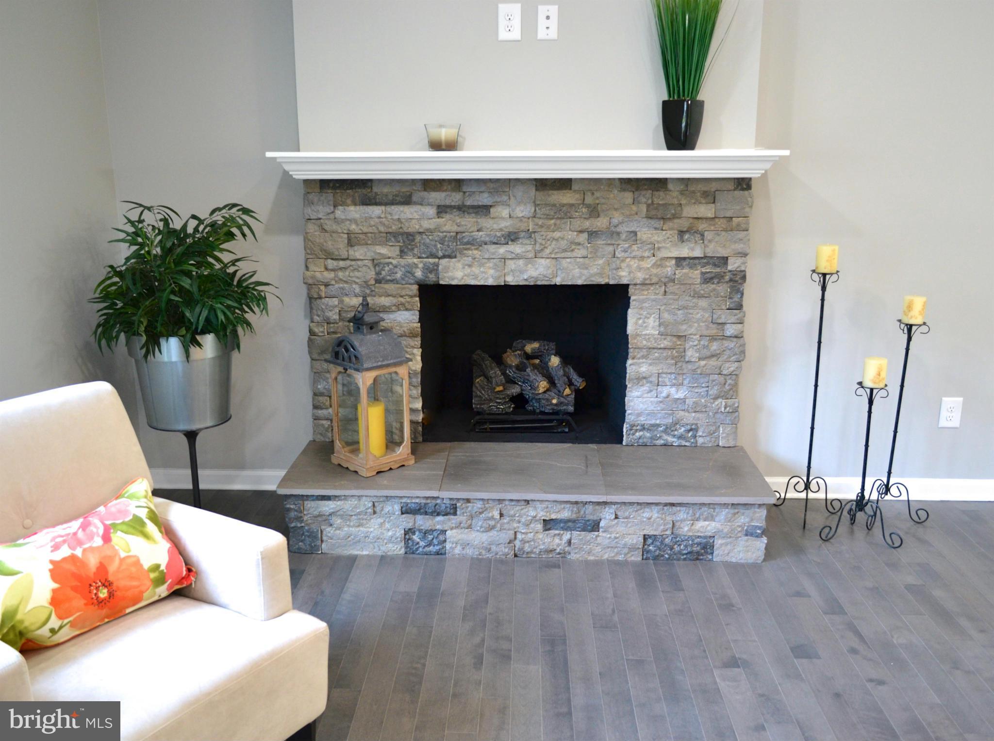 1302 Ava Road Severn, MD 21144 - Photo 7 of 30 Stacked Stone Fireplace