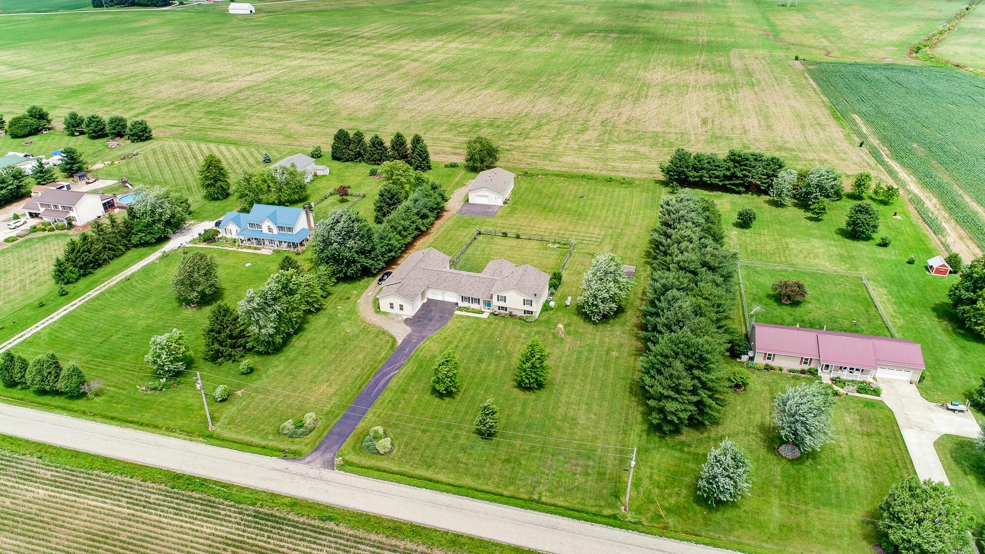 1434 Bickel Church Road Northeast Baltimore, OH 43105 - Photo 52 of 57 Aerial View - 1434 Bickel Church Road NE, Baltimore, OH 43105