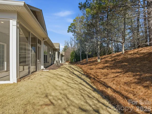 a view of empty space with trees