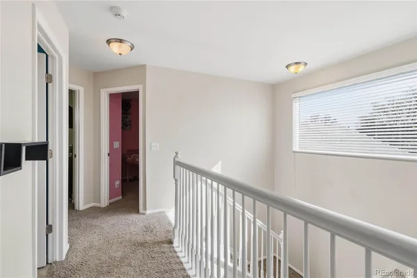 a view of a hallway with interior of the house