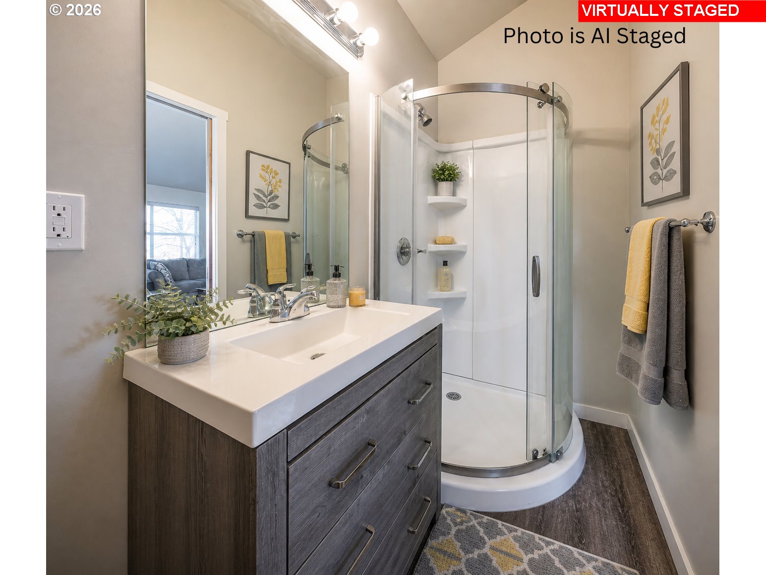 152 Maple Street Ashland, OR 97520 - Photo 26 of 27 a bathroom with a sink a toilet and shower