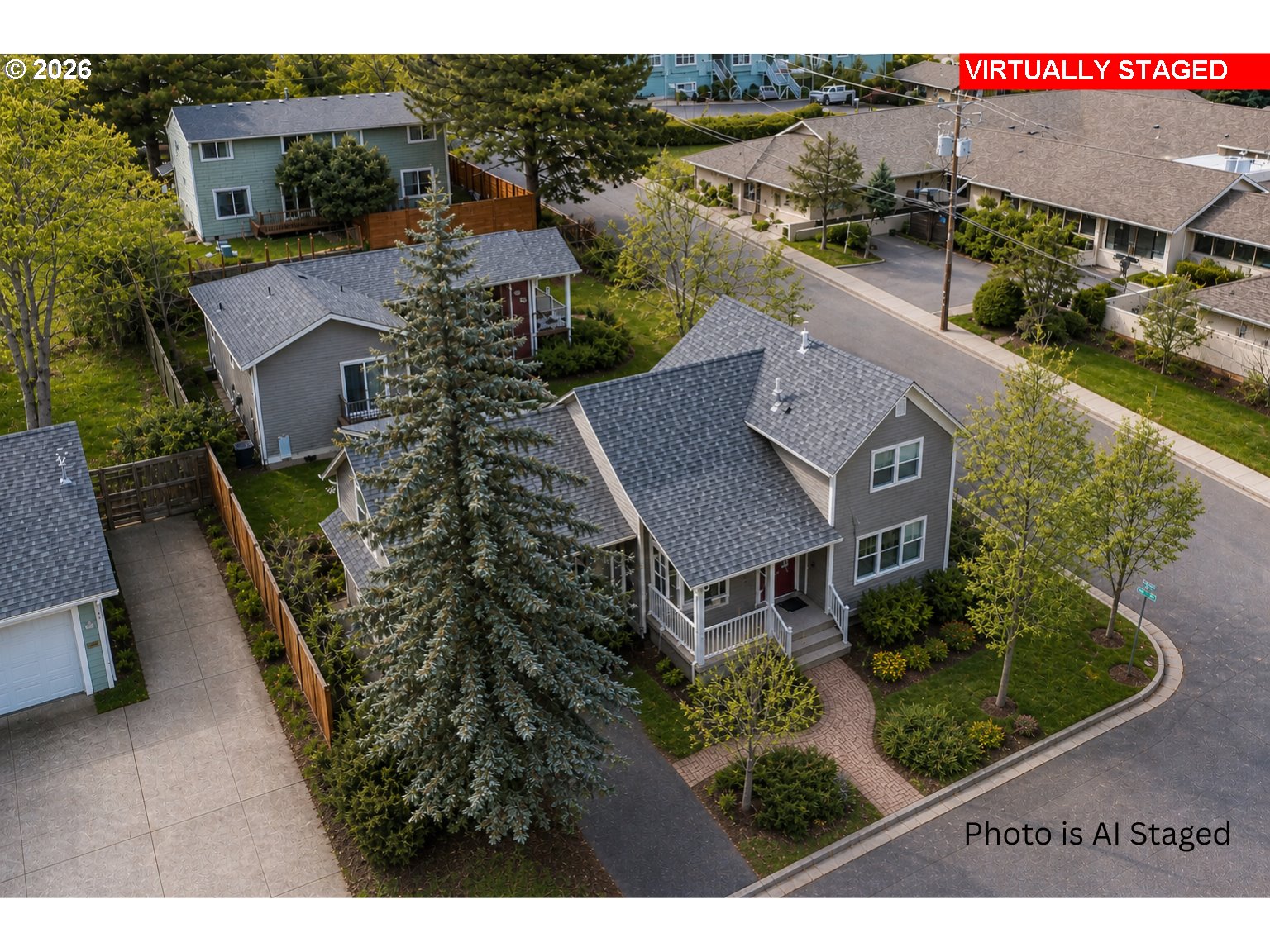 152 Maple Street Ashland, OR 97520 - Photo 5 of 27 an aerial view of a house