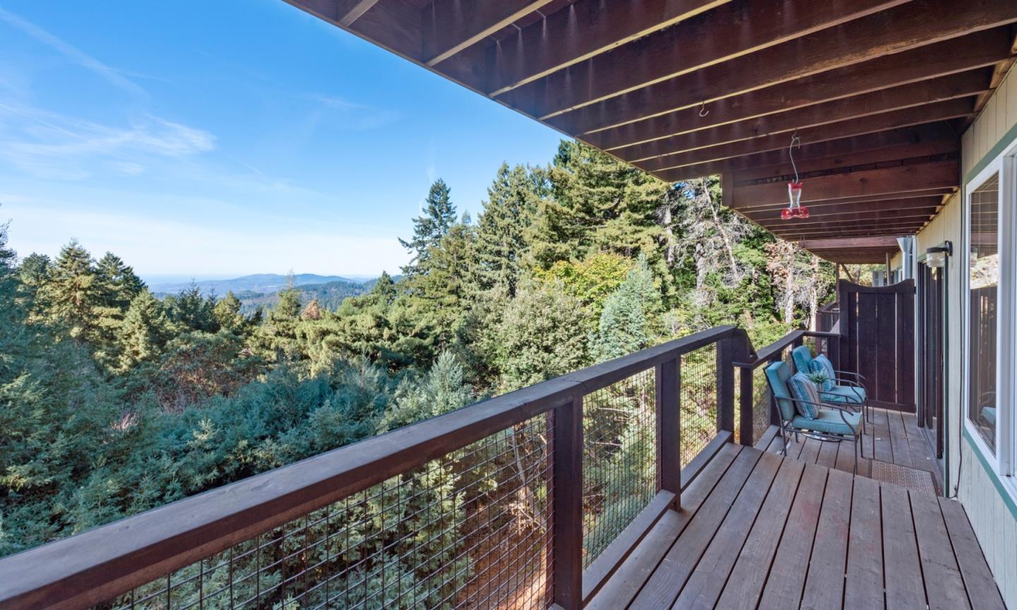 14826 Skyline Boulevard, Unit 3 Woodside, CA 94062 - Photo 11 of 13 a view of a balcony with wooden floor