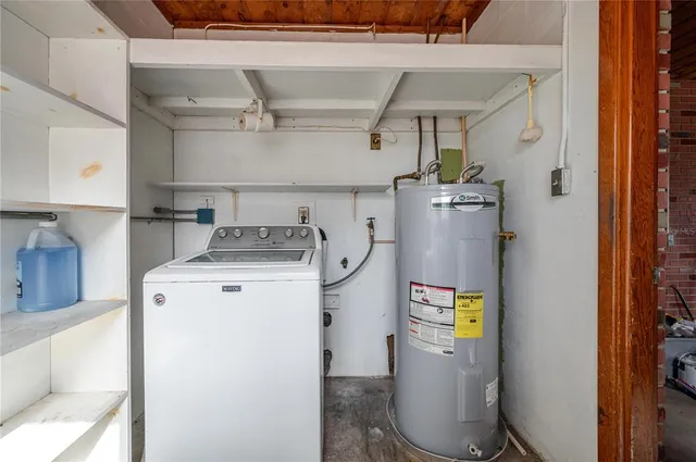 a room with storage and utility