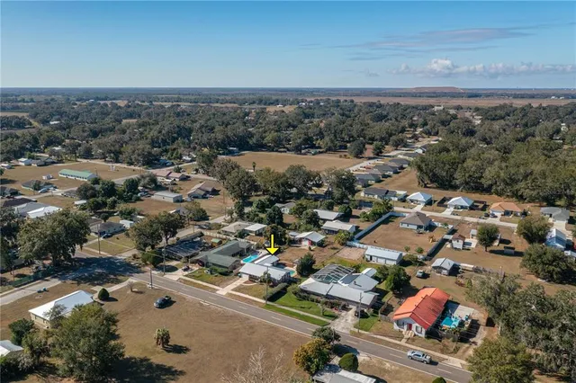 an aerial view of a city