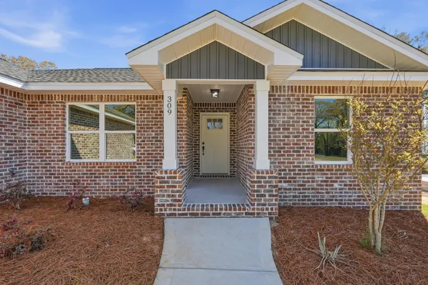 a front view of a house